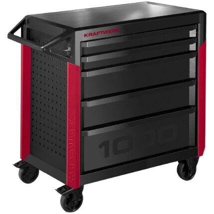 KRAFTWERK PRO LINE Werkstattwagen PT1000 – Made in Germany 5 Schubladen mit Kippschutz & 7 Jahren Garantie - KW-101.515.000