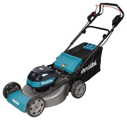 Makita Akku-Rasenmäher mit Stahl-Mähdeck und Dual-Akku-System - LM002GT204