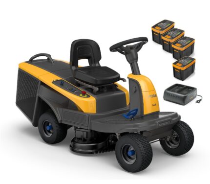Stiga Swift 372e Akku-Rasentraktor - inkl. 4x Akkus und Doppel-Ladegerät